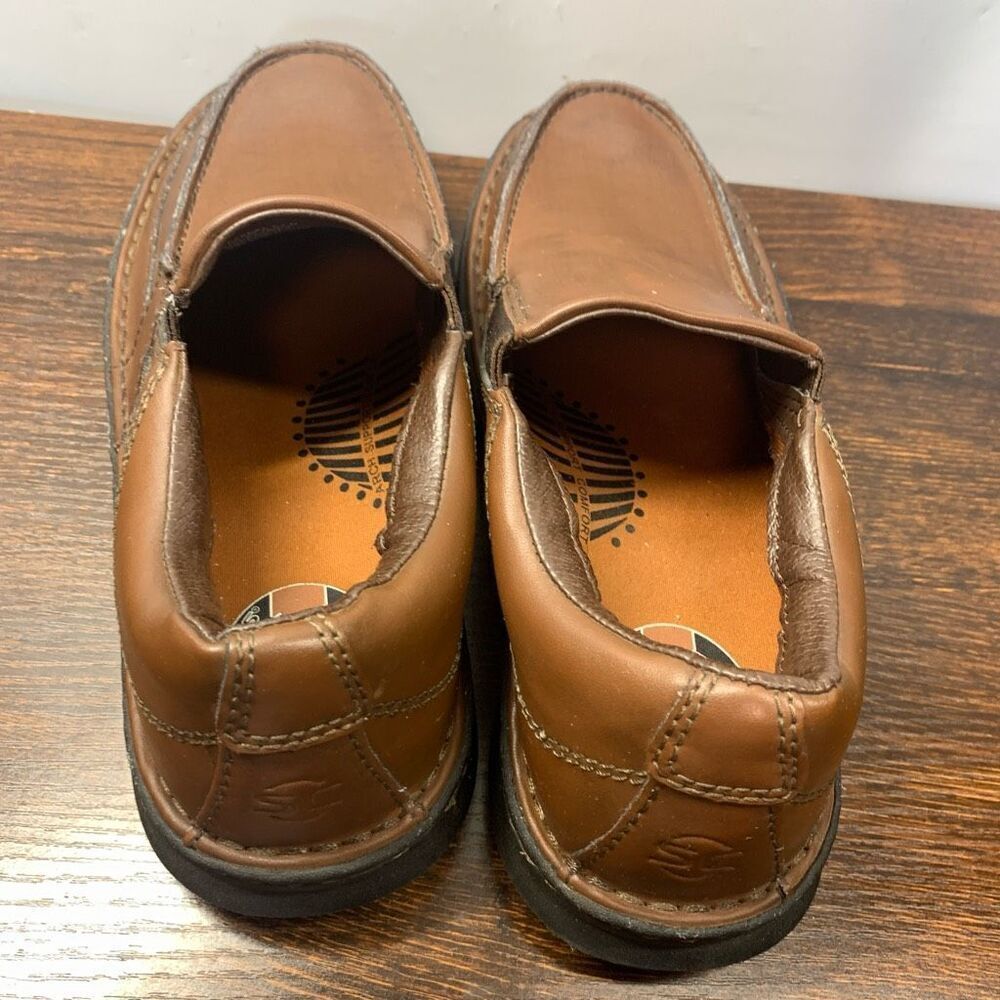 Streetcars Carrera Men's Round Toe Slip-On Leather Casual Shoes Brown Size 8.5M - Picture 8 of 12
